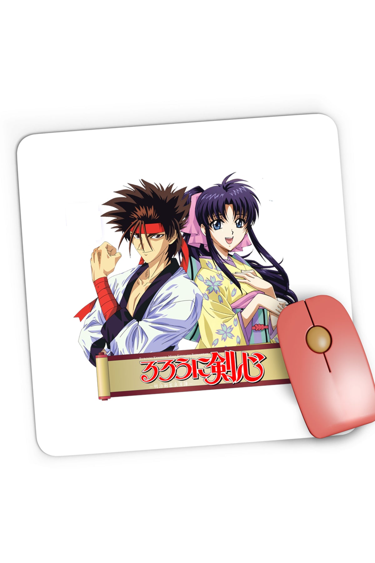 Mousepad Gaming Rurouni Sanosuke Kaori Nobuhiro Watsuki, 21x19 cm