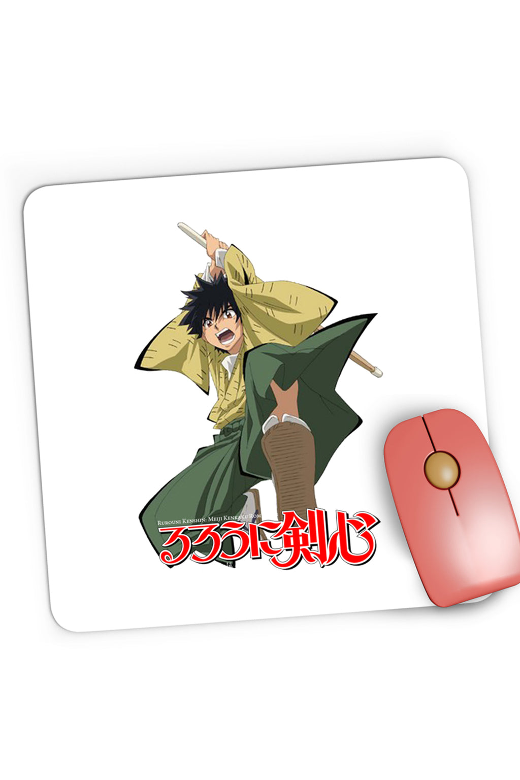 Mousepad Gaming Rurouni Kenshin Yahiko Hit Logo Spadasin, 21x19 cm