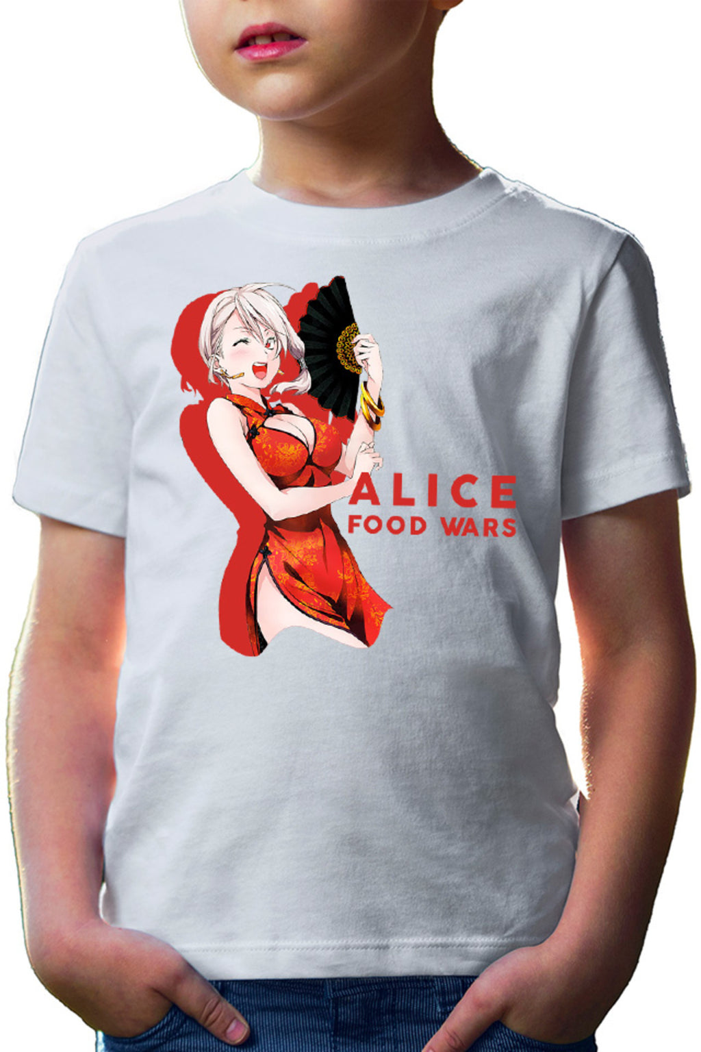 Tricou copii Food Wars Alice Fan Chinese Dress Animeuri