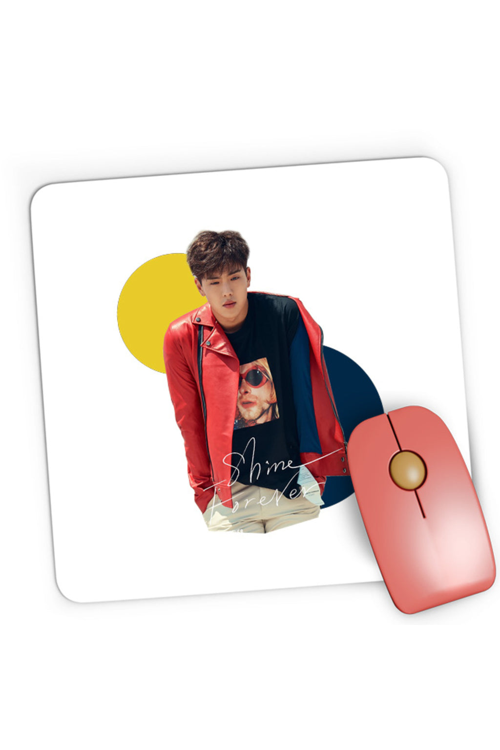 Mousepad Gaming MonstaX Shine Forever Cold Weather Idol K-Pop Origins, 21x19 cm