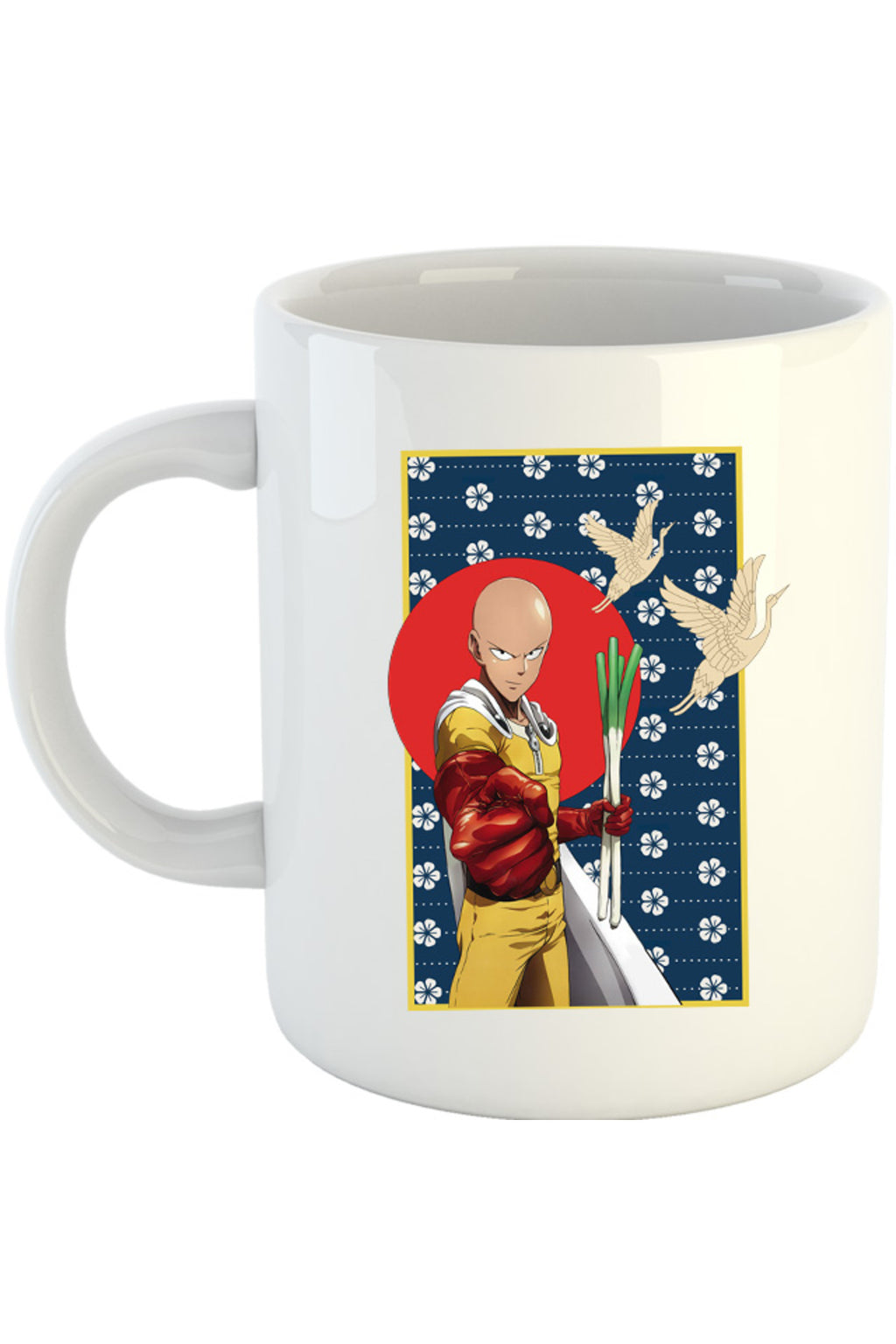 Cana One-Punch Man Japanese Pattern Flag Bird, alba, 330 ml