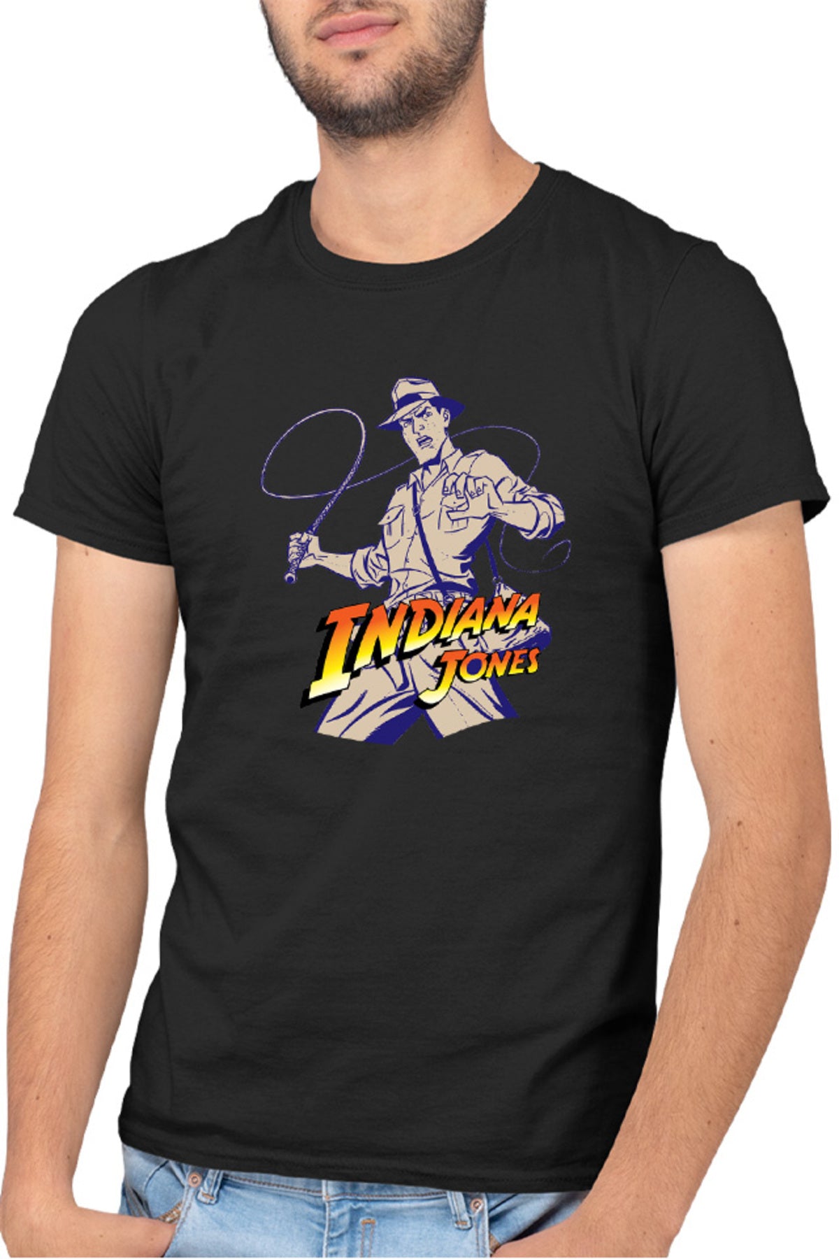 Tricou barbati Indiana Jones American Dr. Henry Walton Archaeology