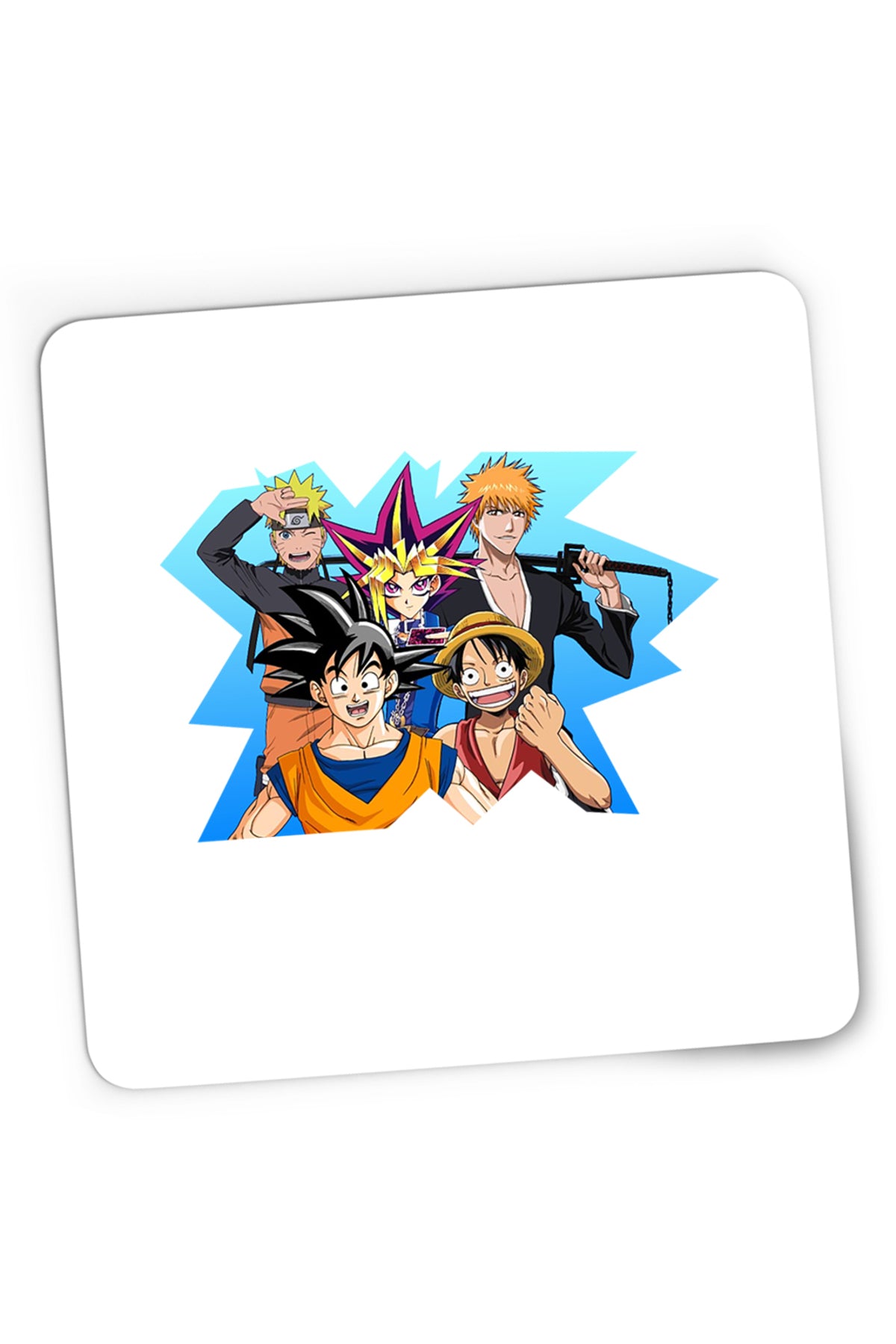 Mousepad Gaming Bleach Naruto Songoku OnePiece Luffy Boruto, 21x19 cm