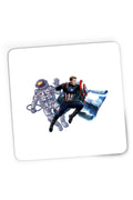 Mousepad Gaming Captain America Astronaut NASA Star Trek Space Ship Shield, 21x19 cm