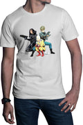 Tricou barbati Battle Angel Alita Gally Saitama Genos Trio Fight