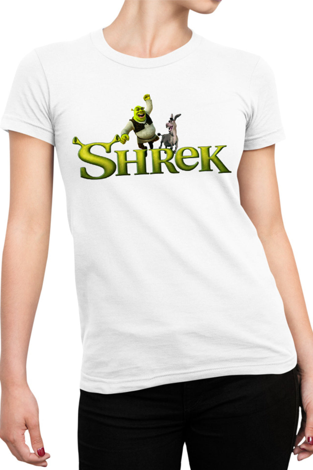 Tricou dama Shrek Logo Donkey Funny Action Comedy
