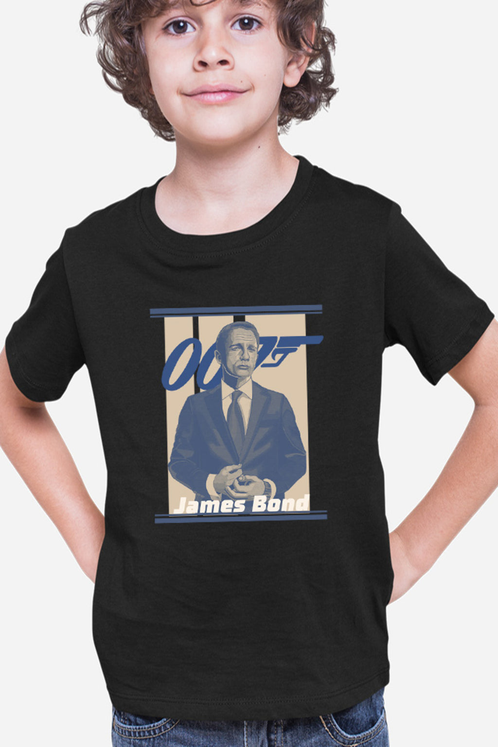 Tricou copii James Bond Sean Connery No Time to Die Illustration