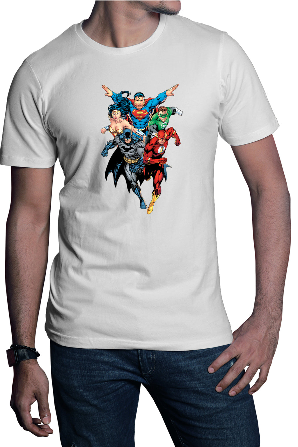 Tricou barbati The Flash Superman Batman Wonder Women