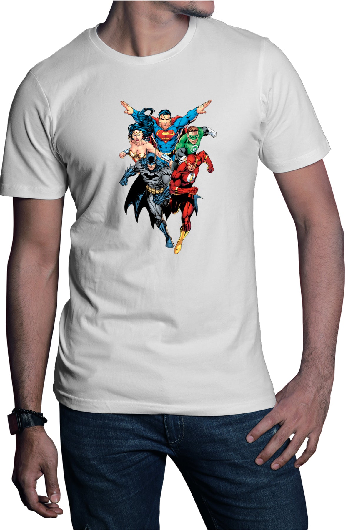 Tricou barbati The Flash Superman Batman Wonder Women