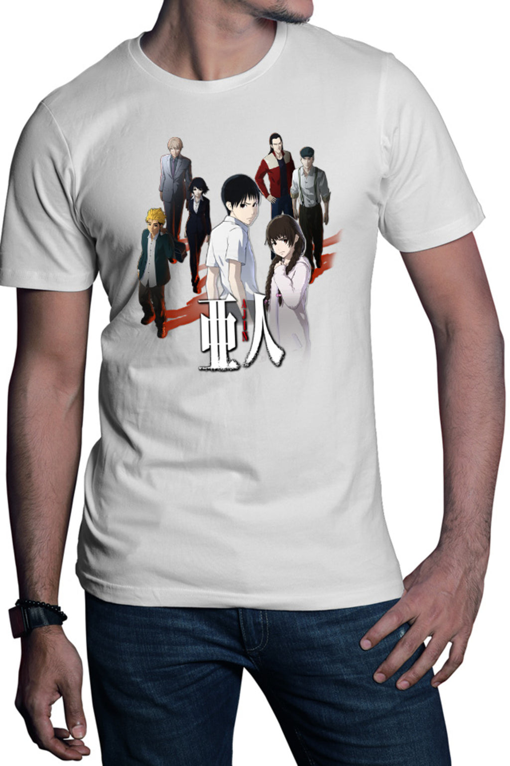 Tricou barbati Ajin Main Group Seinen Manga Anime Otaku
