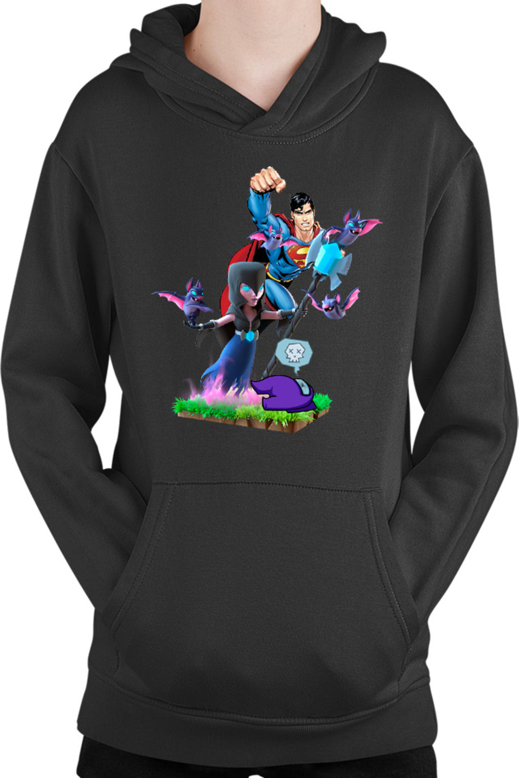Hanorac copii Clash of Clans Superman Among Us Crash Bats Fly Magic