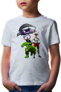Tricou copii Hulk Fortnite Jump Parachute America Captain