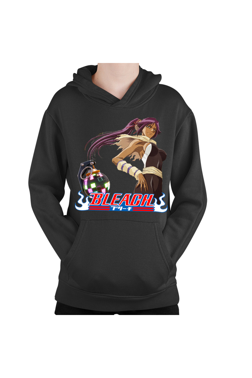 Hanorac copii Bleach Yoruichi Shihouin Fortnite Magenta Bomb