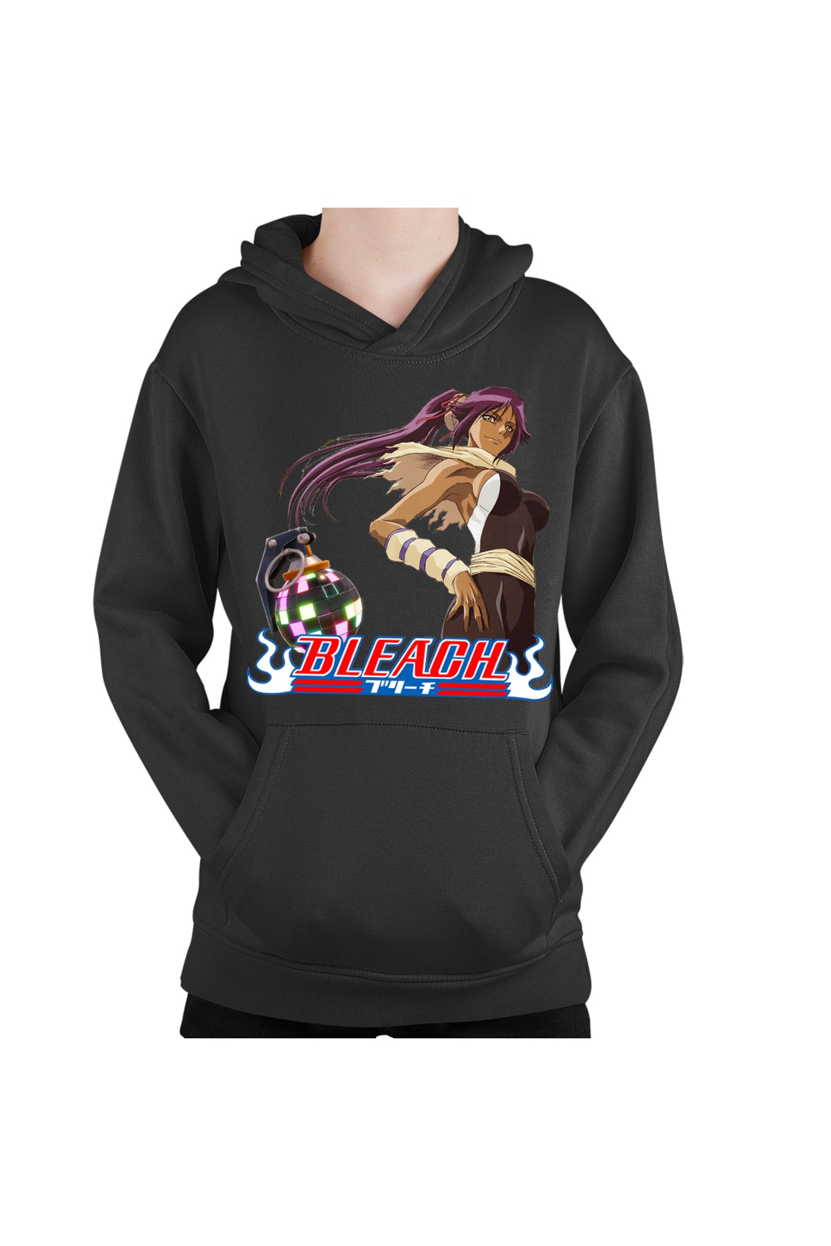 Hanorac copii Bleach Yoruichi Shihouin Fortnite Magenta Bomb