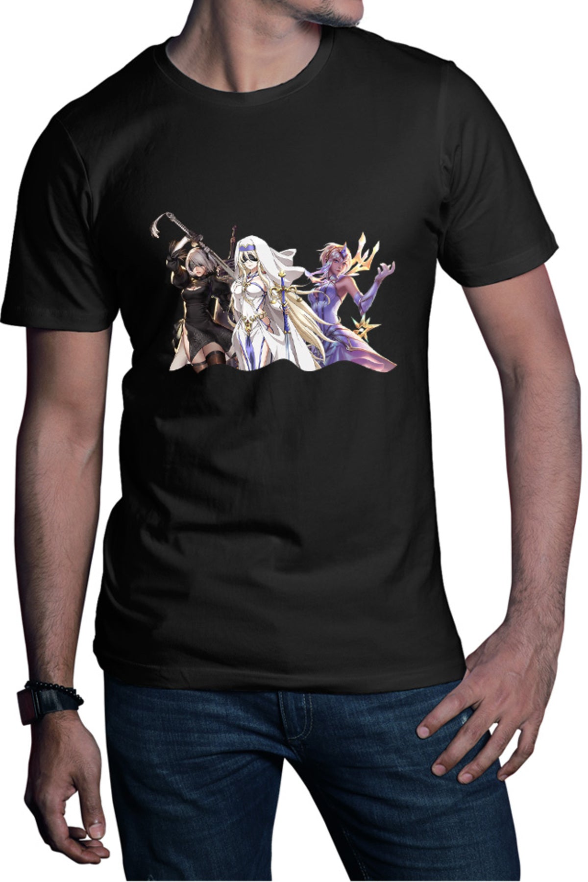 Tricou barbati Goblin Slayer Onna Shinkan Nier Automata Zero Legends