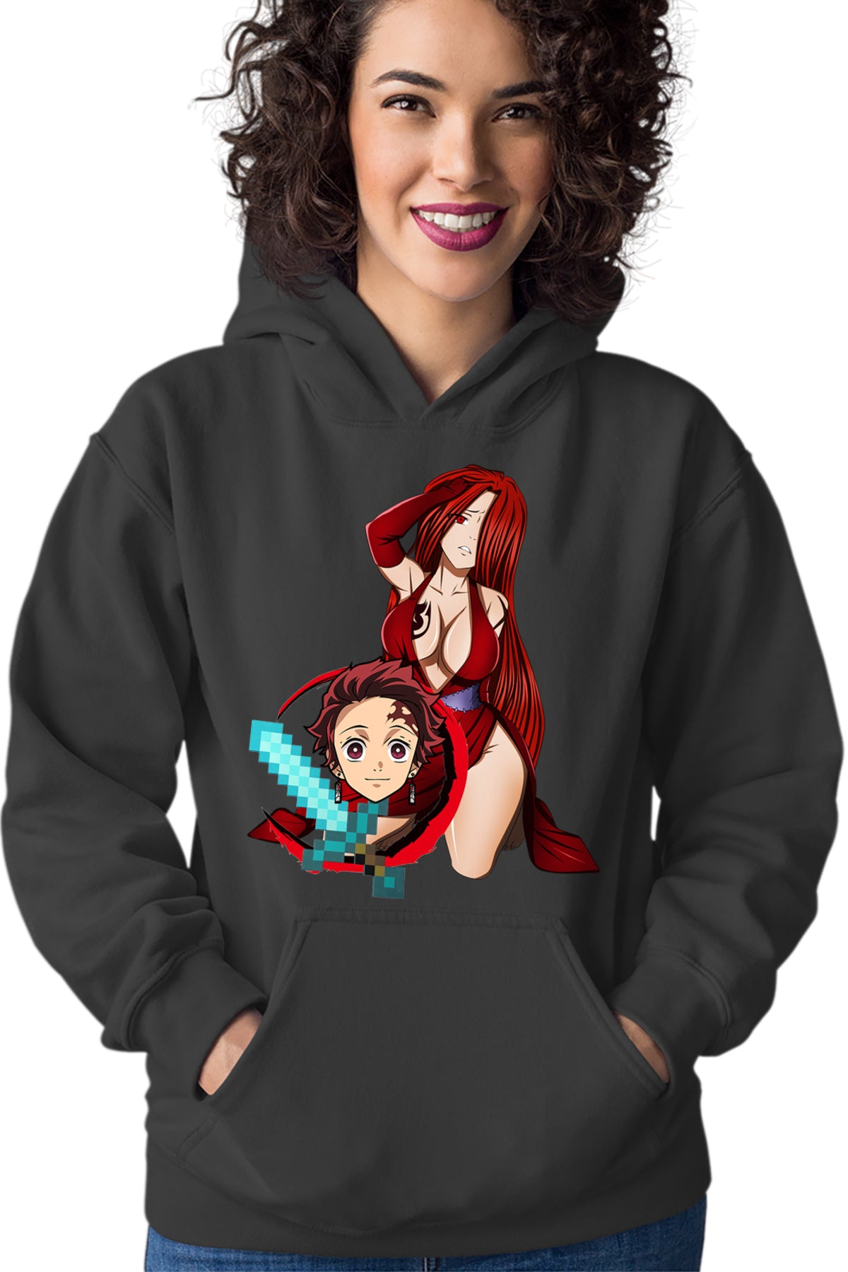 Hanorac dama Fairy Tail Demon Slayer Erza Tanjirou Minecraft