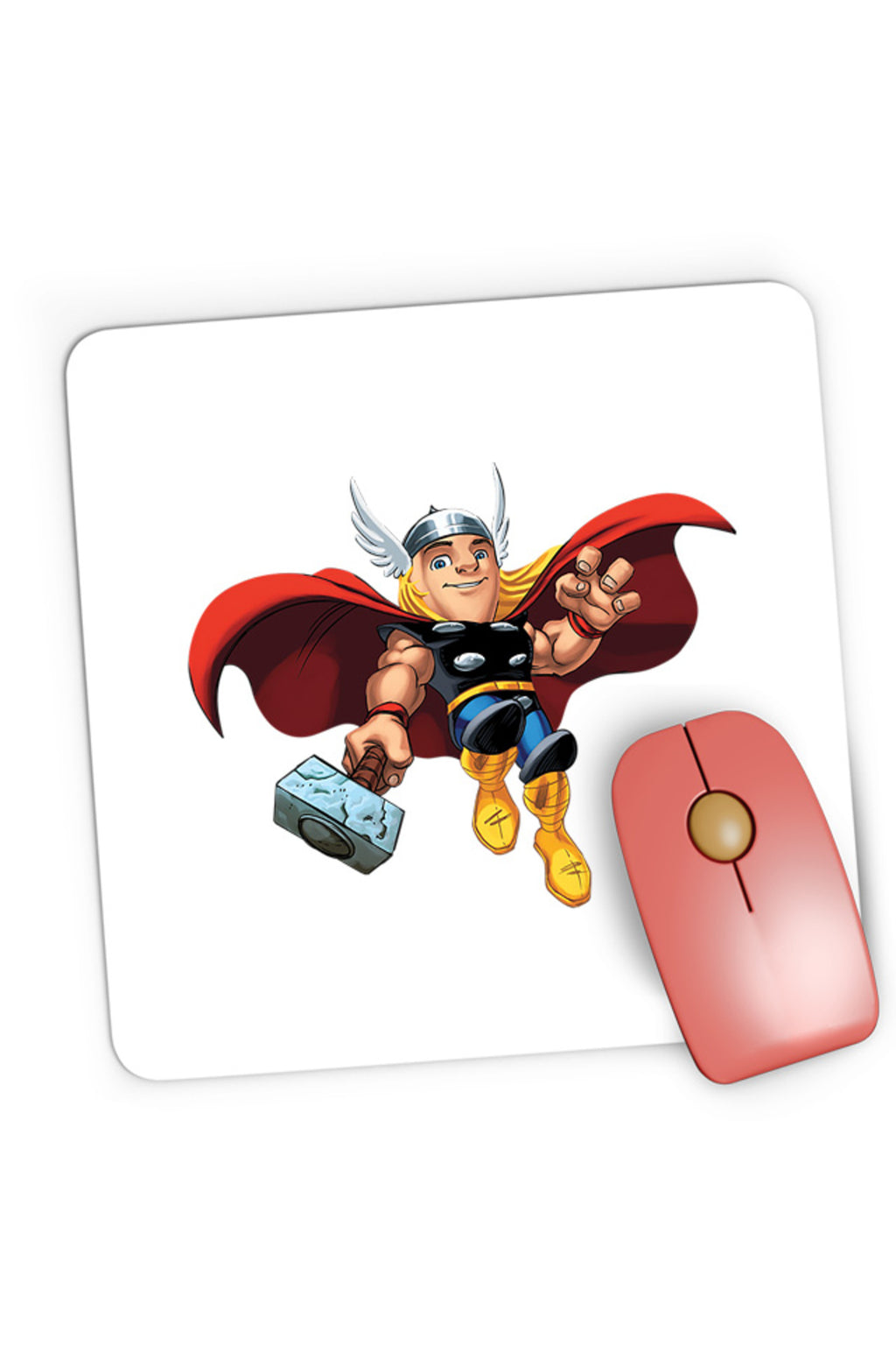 Mousepad Gaming Thor Fly Hammer Arrogant Midgard God Walt Disney, 21x19 cm