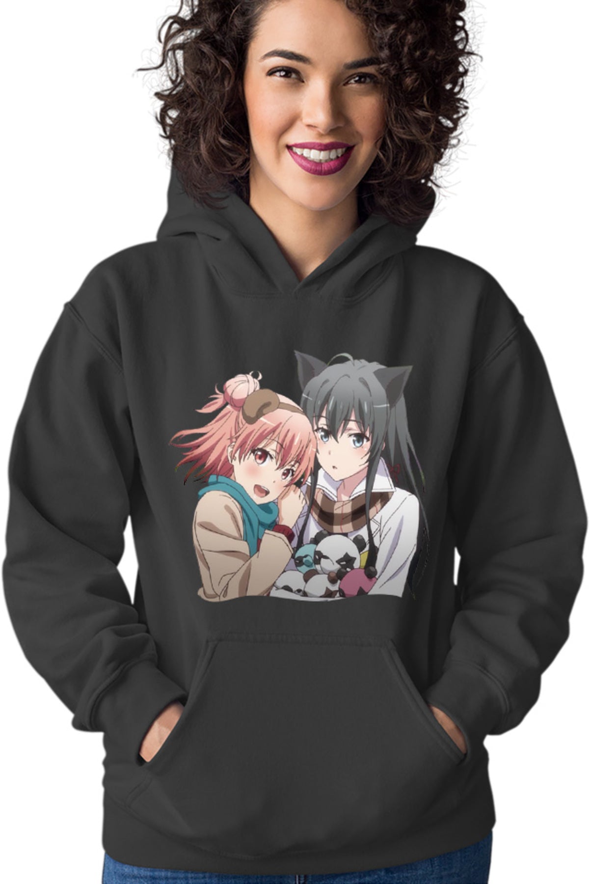 Hanorac dama OreGairu School Panda Bear Girls Anime Ponkan