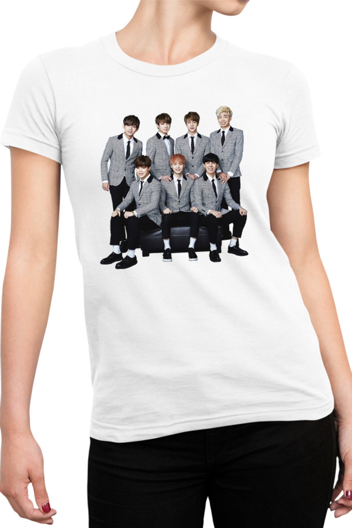 Tricou dama BTS K-Pop Music Band MTV Winning Award V Jin