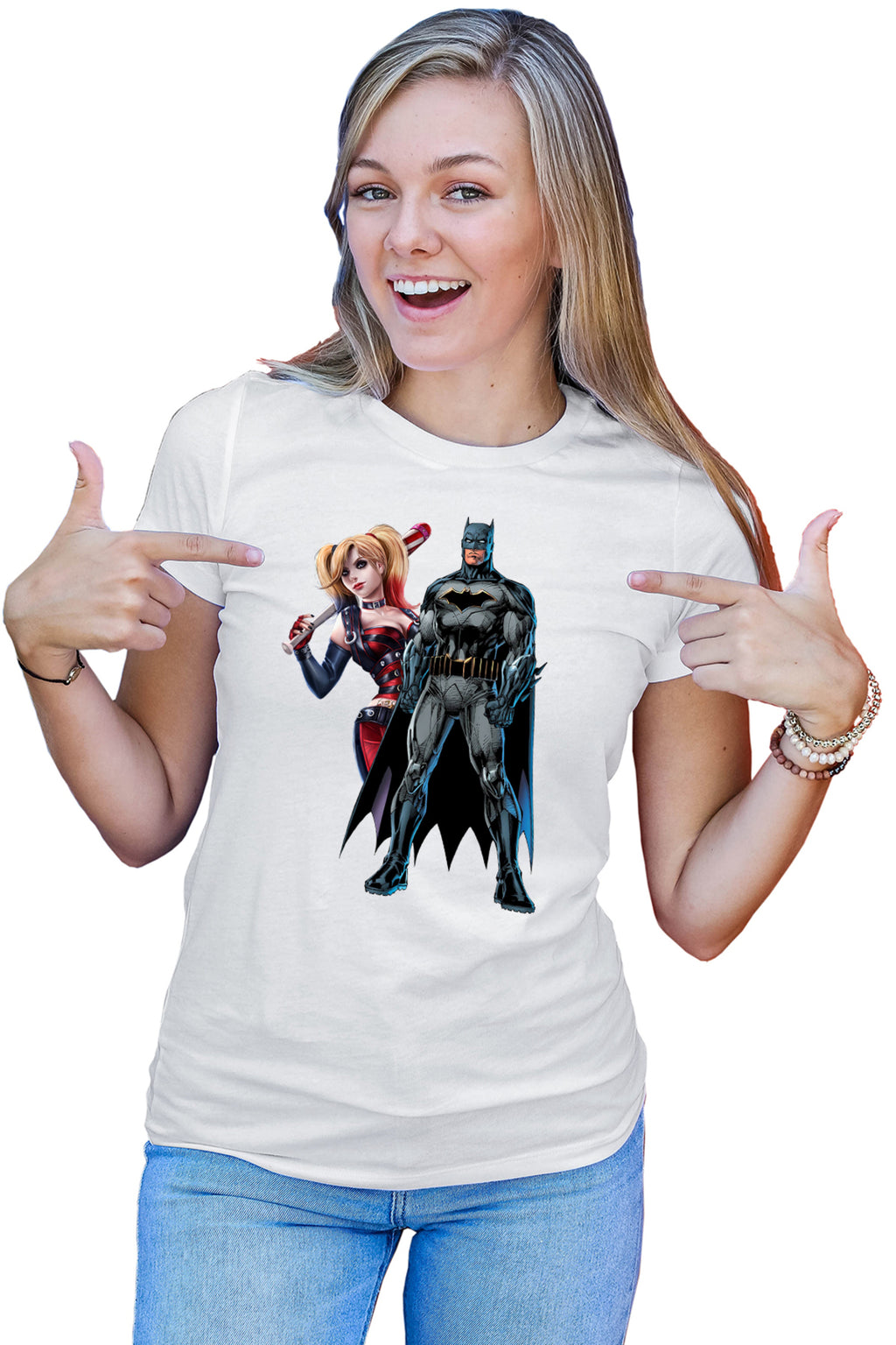 Tricou dama Batman Harley Quinn Joker Margot Bad Girl