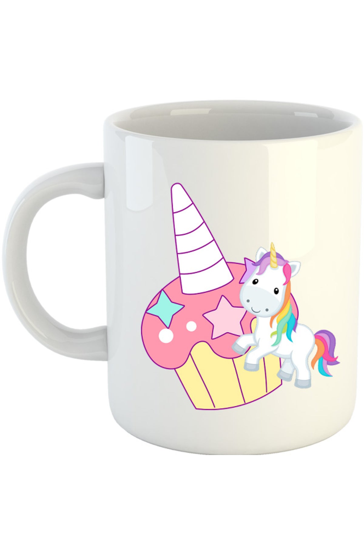 Cana Unicorn Squad Muffin Colorful Luck, alba, 330 ml