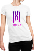 Tricou dama Monsta X Logo Merch K-Pop Album New Come Back