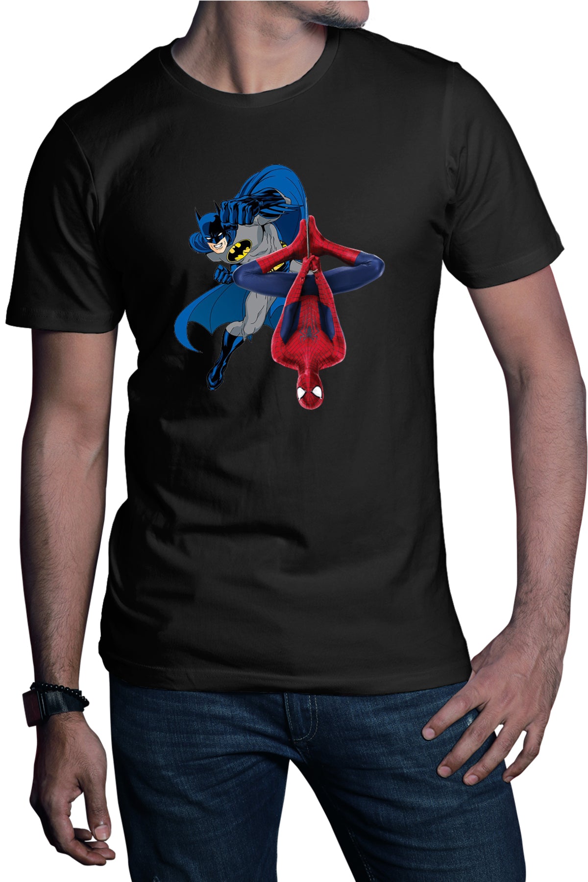 Tricou barbati Batman Spiderman Bruce Spirit Cosplay Marvel