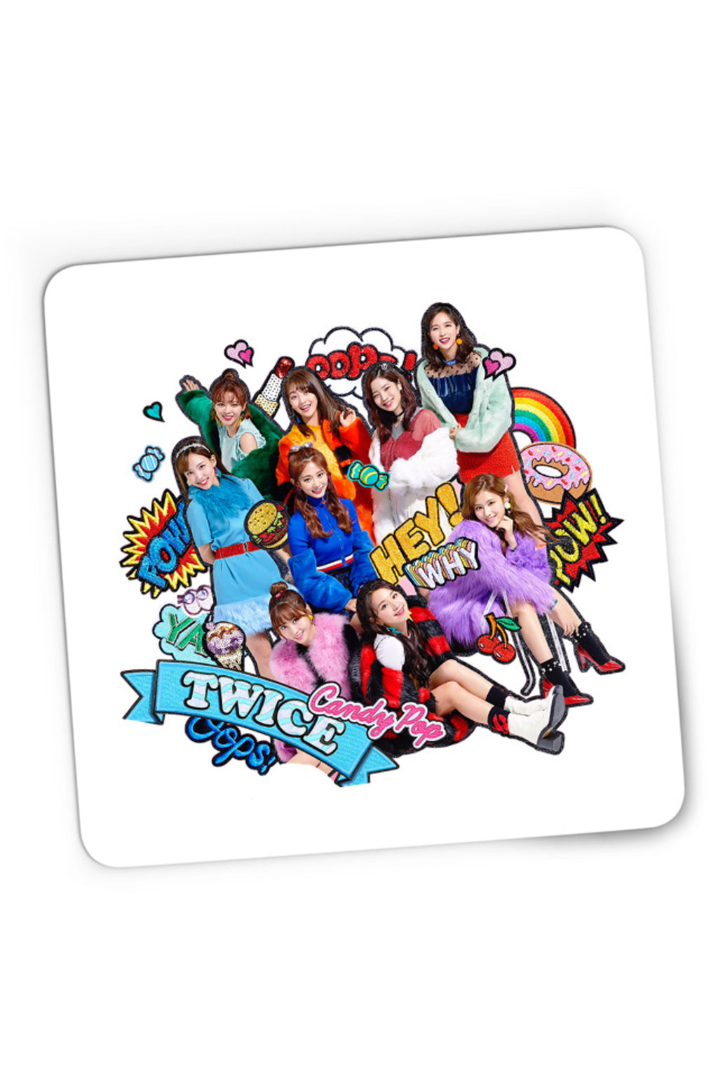 Mousepad Gaming Twice Cartoon WOW Concept Jeongyeon Japan, 21x19 cm