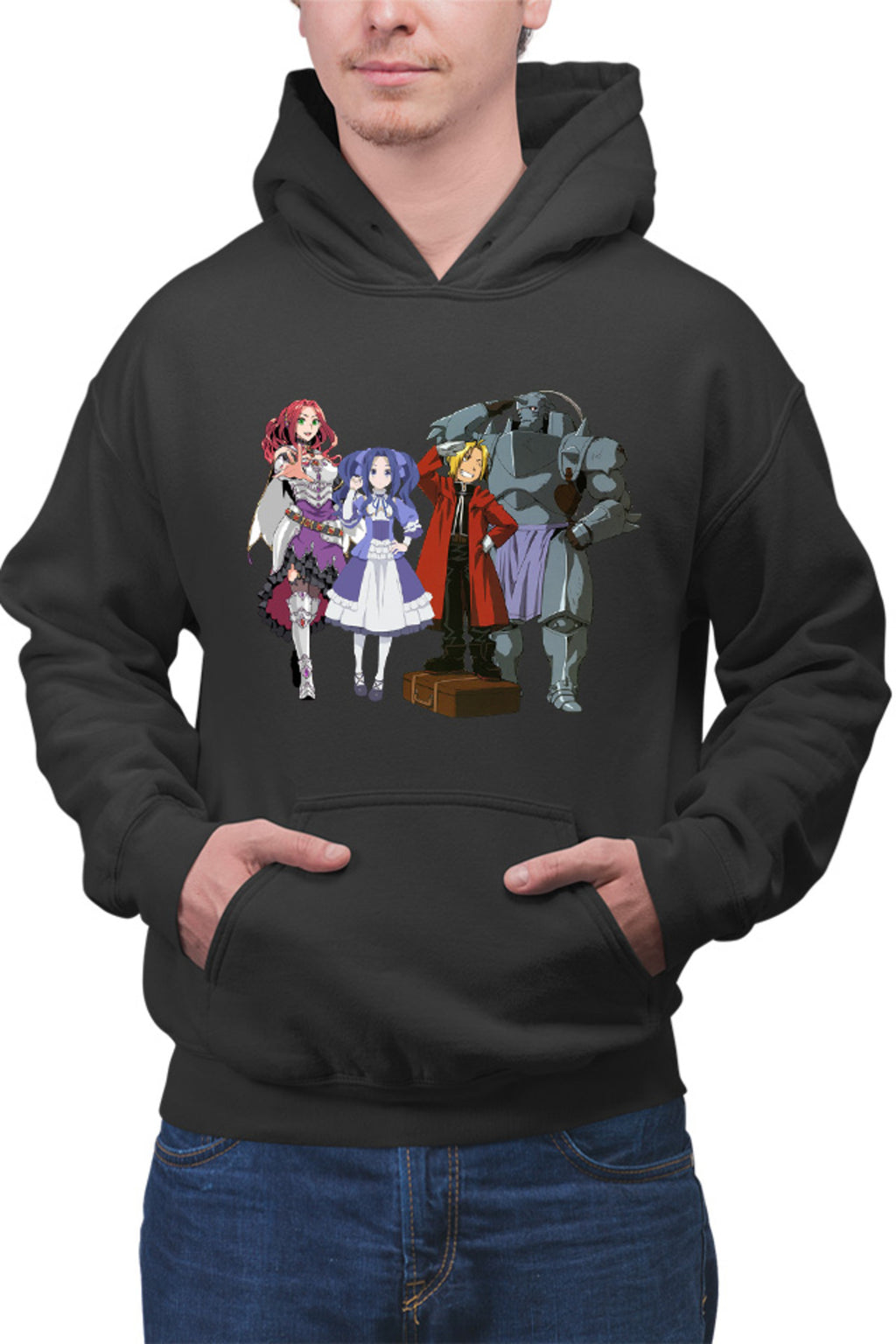 Hanorac barbati Rising of the Shield Hero Malty Melty Sisters Elric Brothers Full Metal
