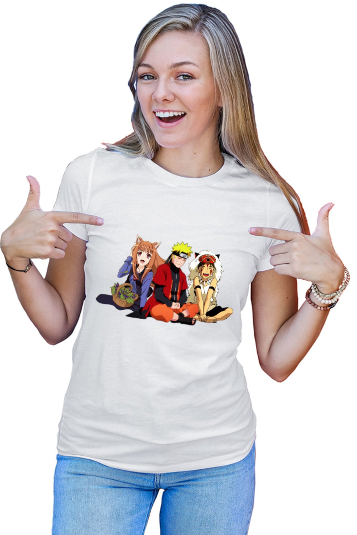 Tricou dama Spice And Wolf Holo Naruto Anime Eater