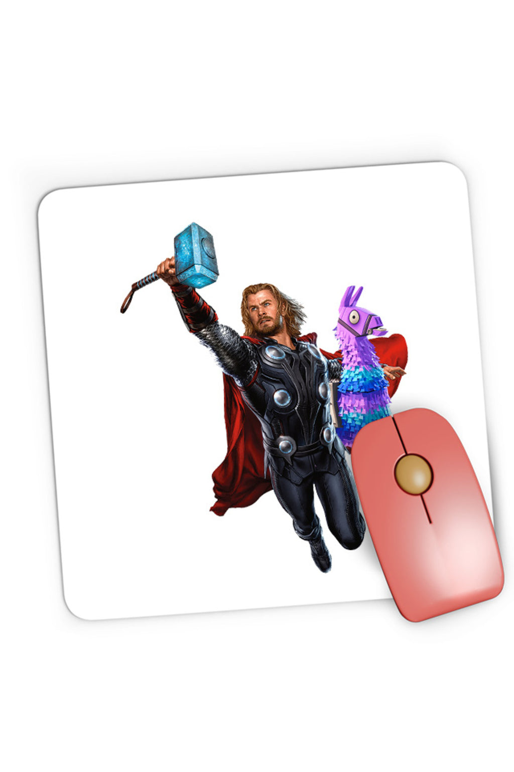 Mousepad Gaming Thor Fortnite Goat Colorful Jump Pet Beloved Favorite Animal, 21x19 cm