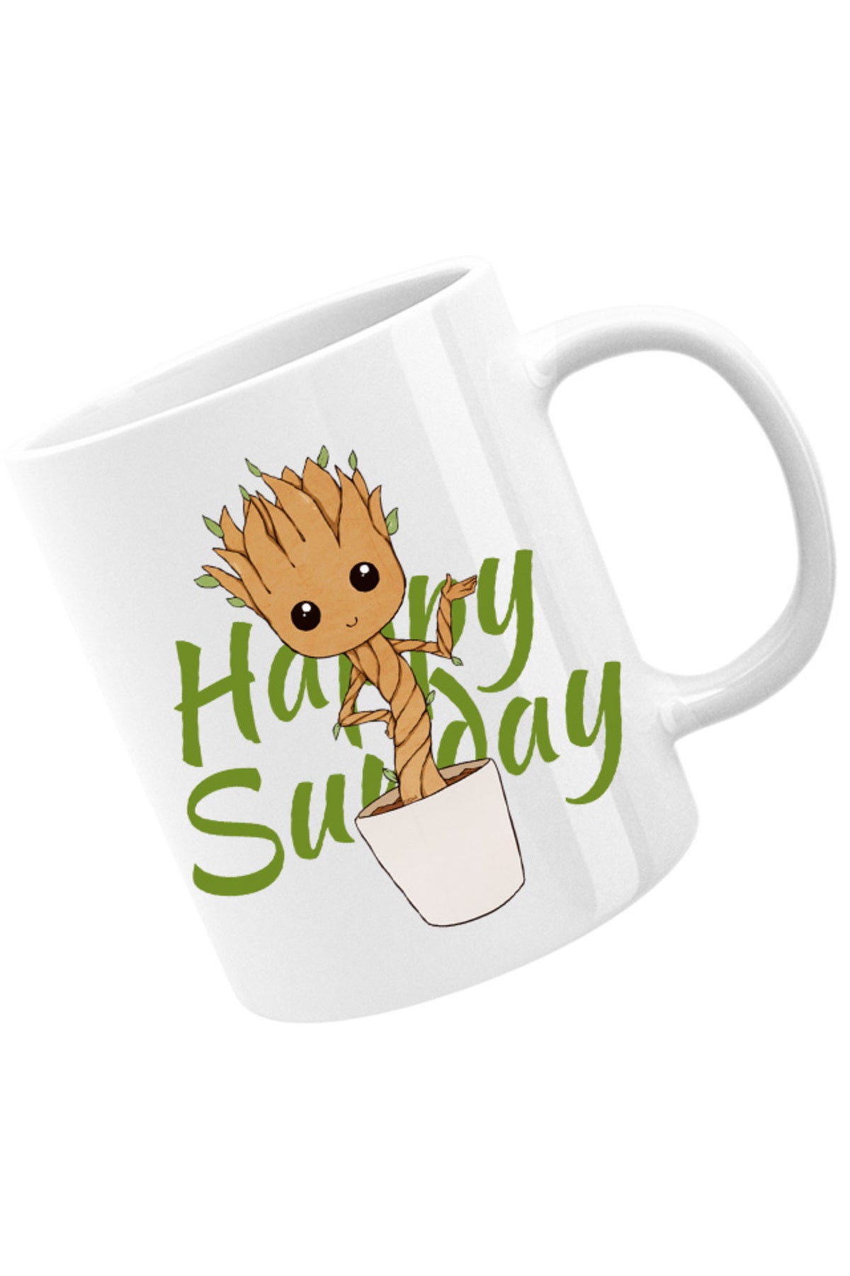 Cana Baby Groot Sunday Happy Marvel DC Happy Smile, alba, 330 ml