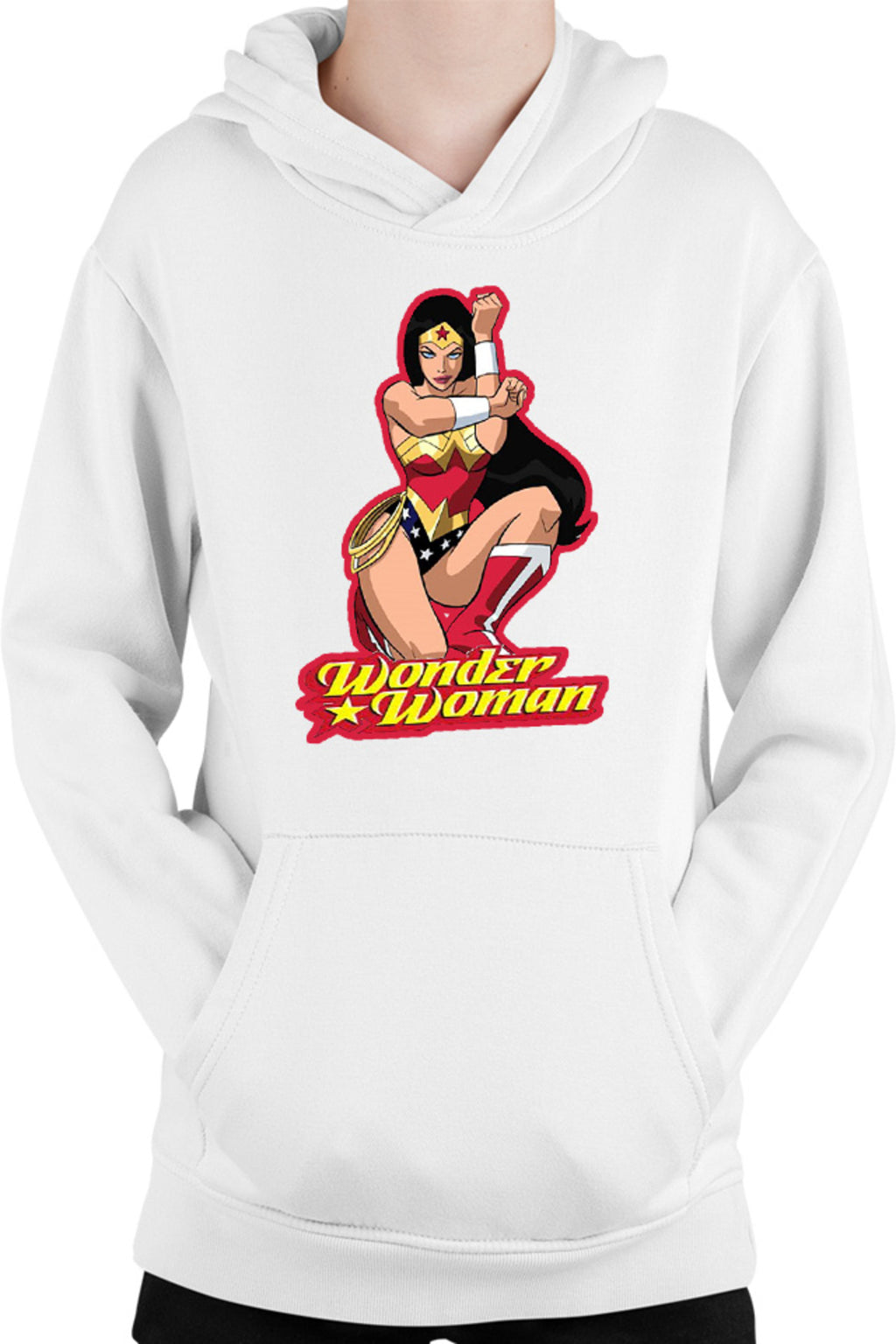 Hanorac copii Wonder Woman Red Lady Cartoon English Power Star