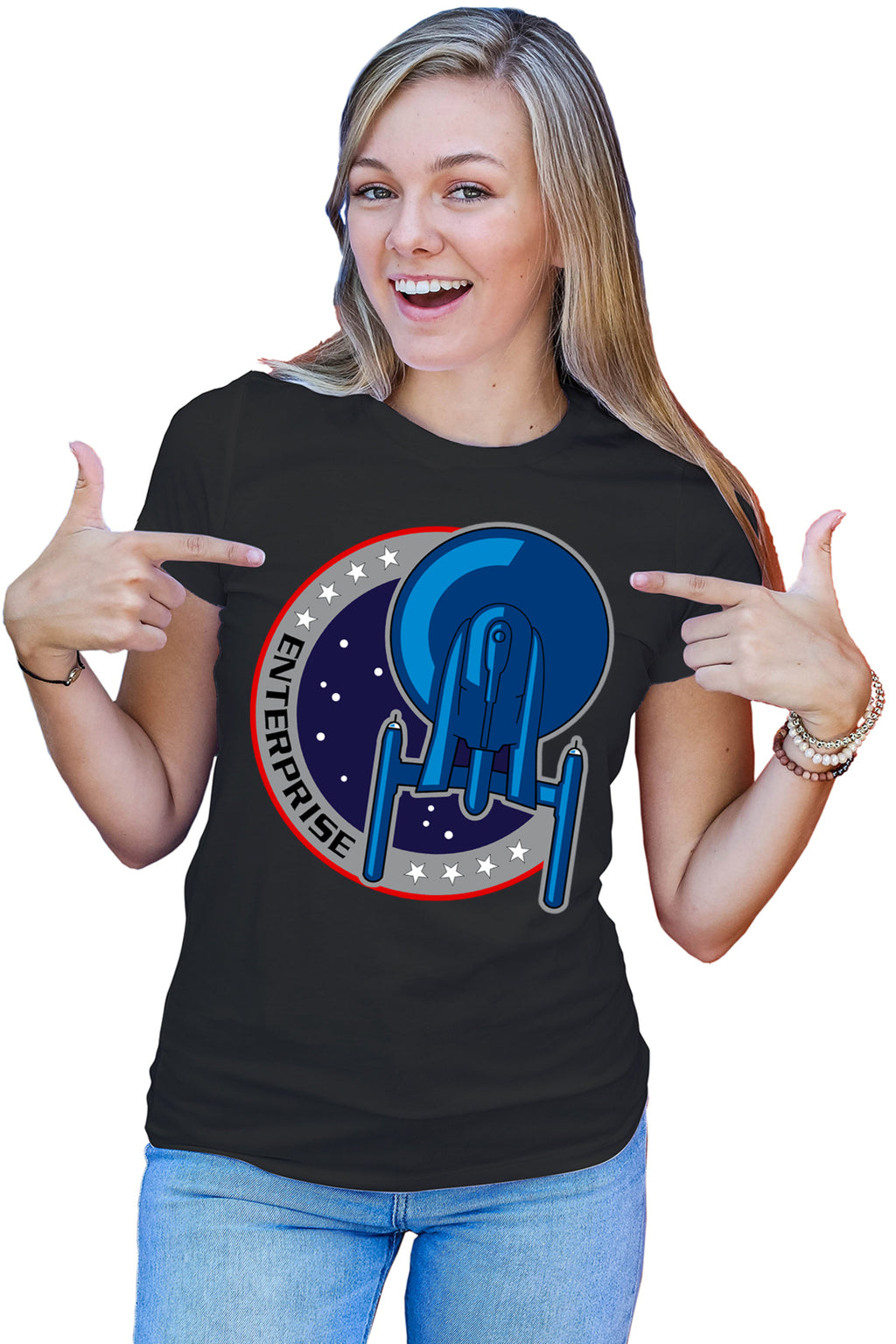 Tricou dama Star Trek Starship Enterprise Picard Captain