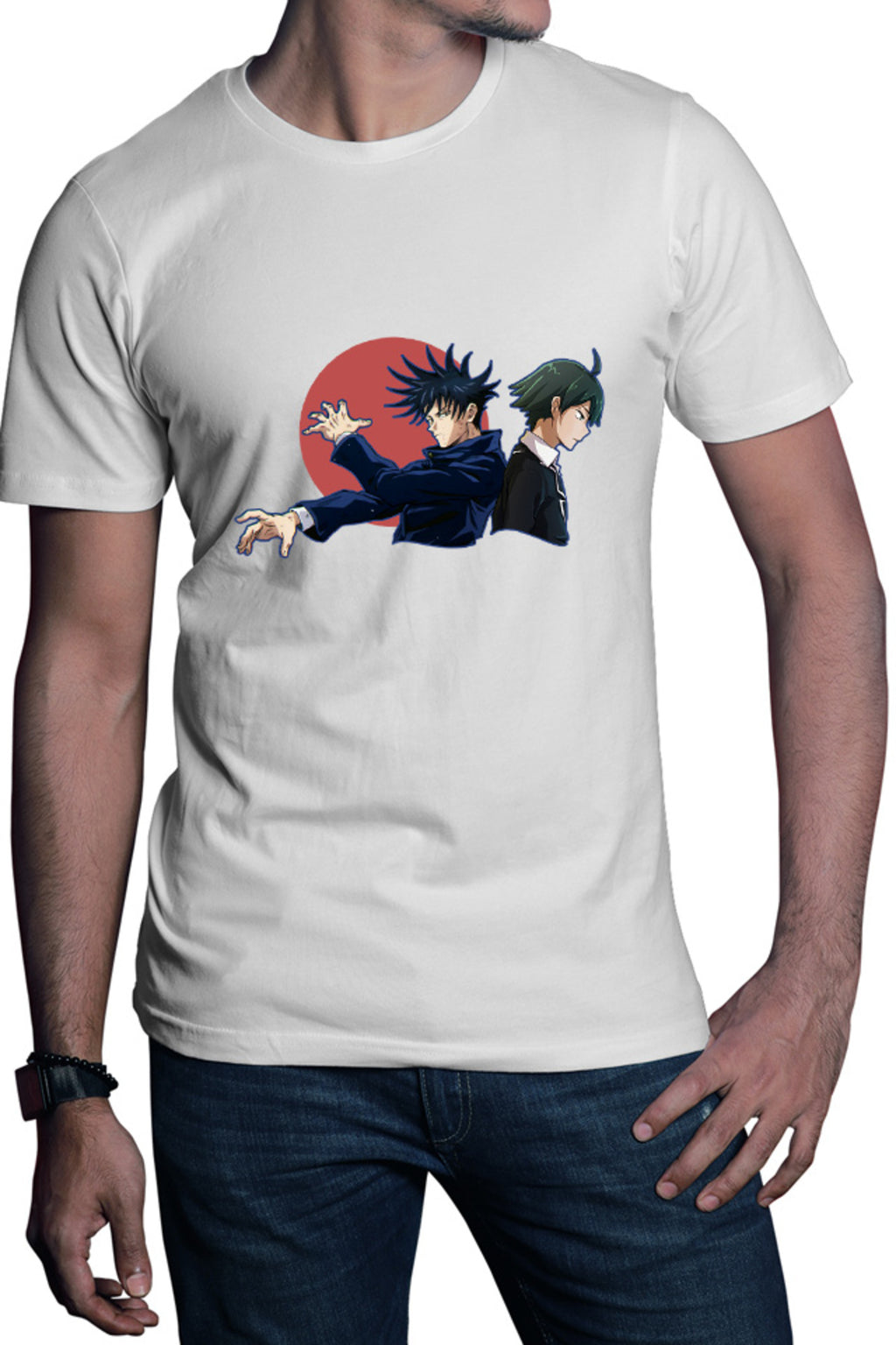 Tricou barbati OreGairu Hikigaya Jujutsu Kaisen Demon School Anime