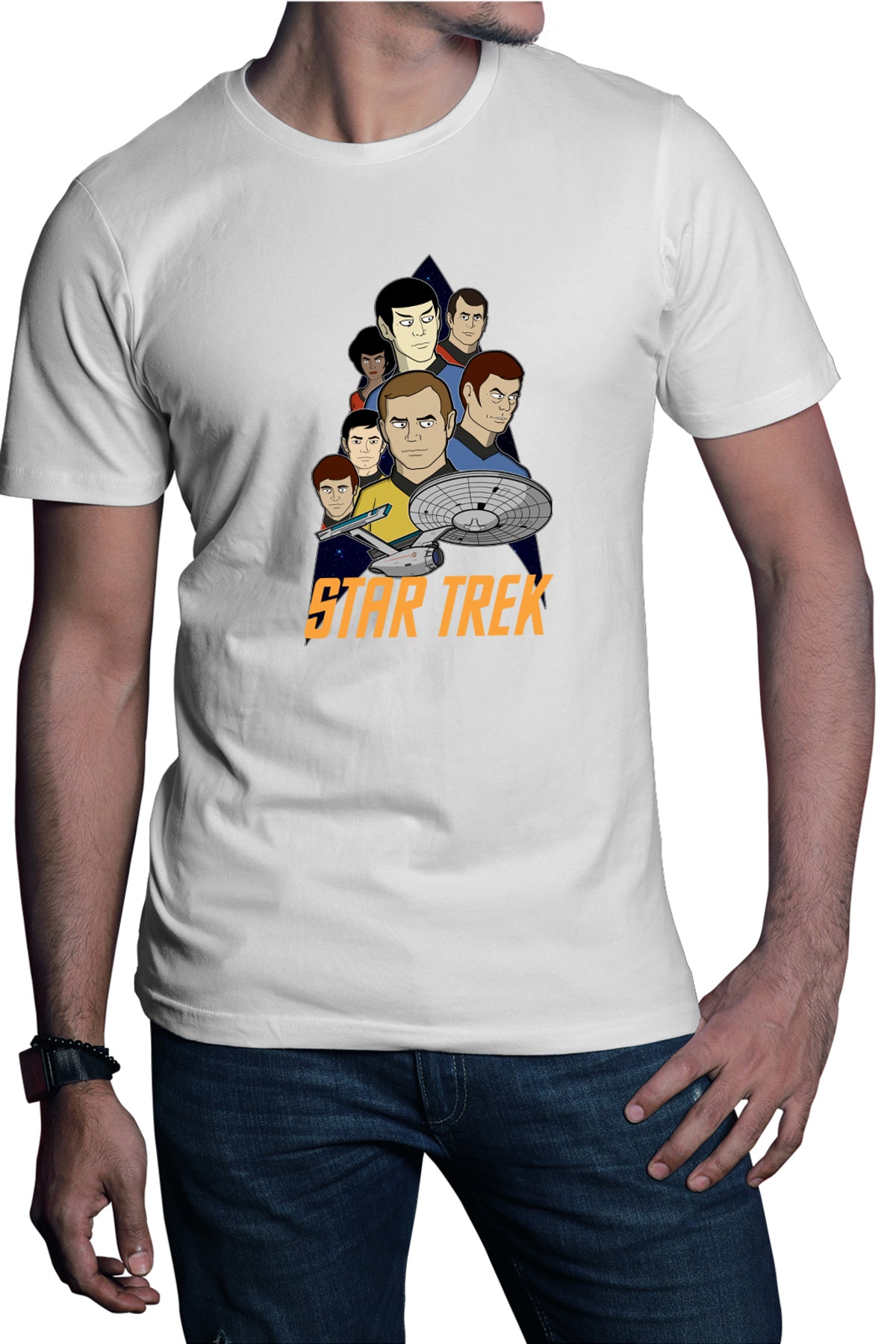 Tricou barbati Star Trek Animated Series Desene SF Spock