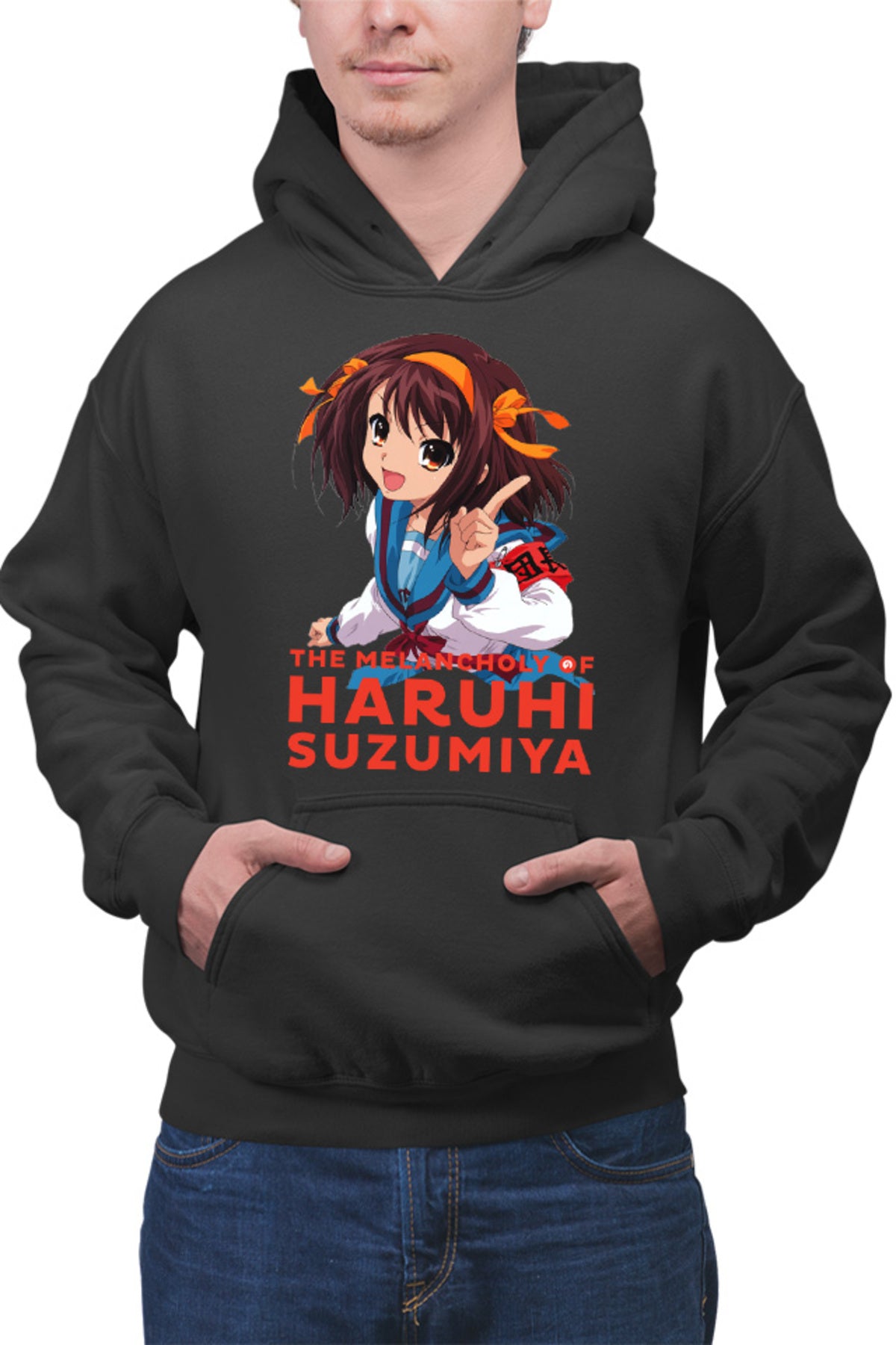 Hanorac barbati Haruhi Suzumiya SOS Club President Sci-fi Anime Otaku