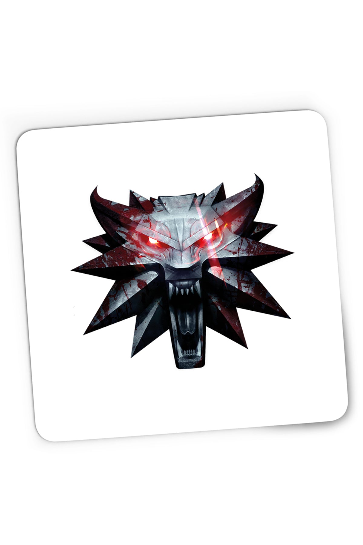 Mousepad Gaming The Witcher Hunter Video Card Game Wolf Shadow, 21x19 cm