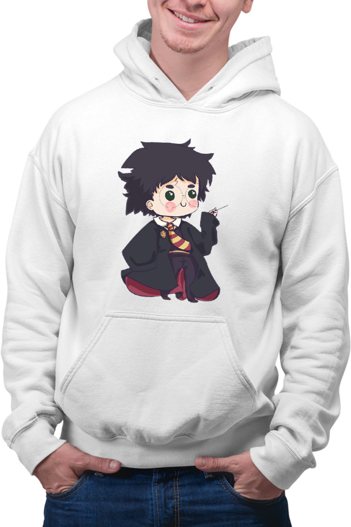 Hanorac barbati Harry Potter Magic Chibi Small Cute Wizard Academy