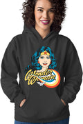Hanorac dama Wonder Woman Retro Comics Star Beautiful Power
