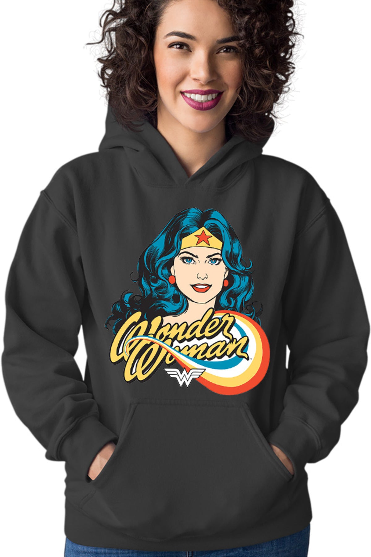 Hanorac dama Wonder Woman Retro Comics Star Beautiful Power