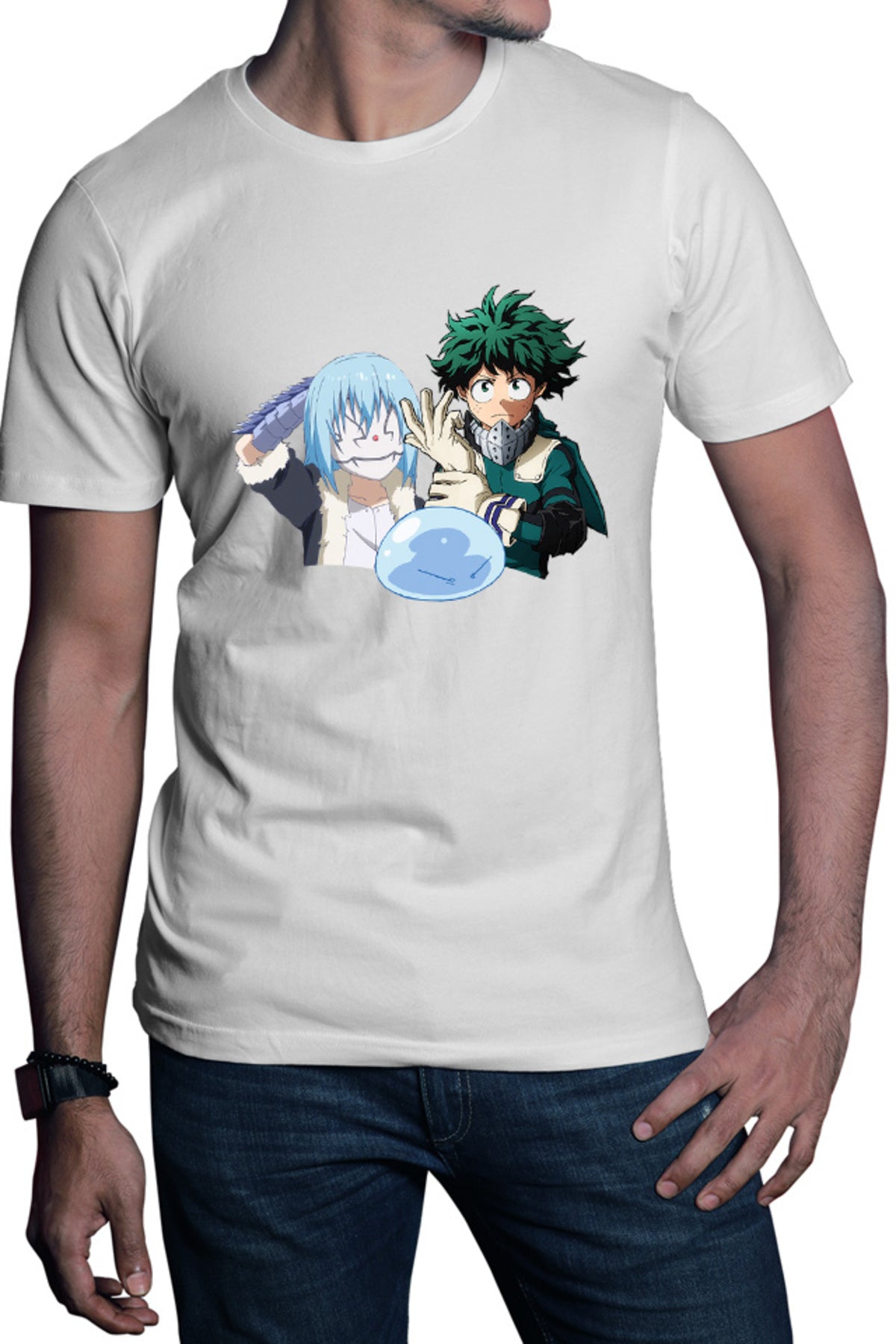 Tricou barbati TenSura Hero Academia Eren Attack on Titan Rinmuru