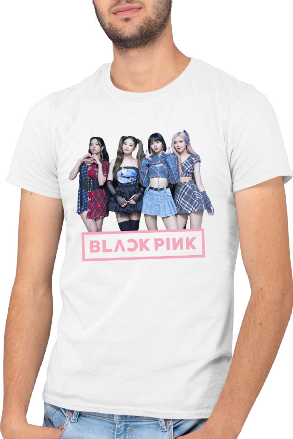 Tricou barbati Blackpink Group Idols MTV Cute Expo Fashion