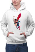 Hanorac barbati Wonder Woman Superman Super Lovers Fly Cape Save Protect