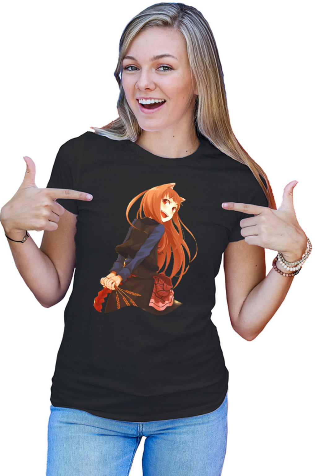 Tricou dama Spice And Wolf Holo Naruto Songoku