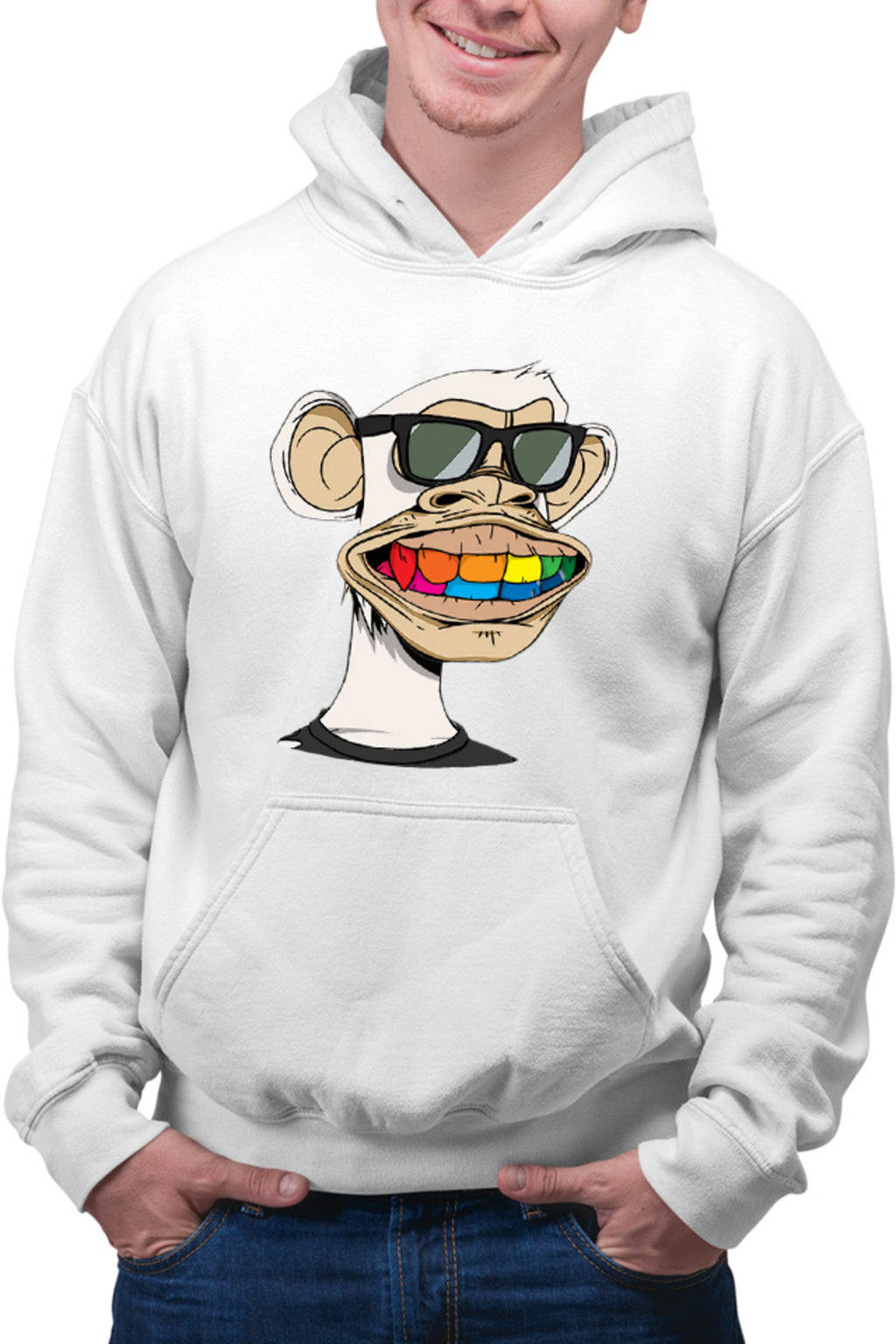 Hanorac barbati NFT Monkey Sell Online Art Colors Humanoid