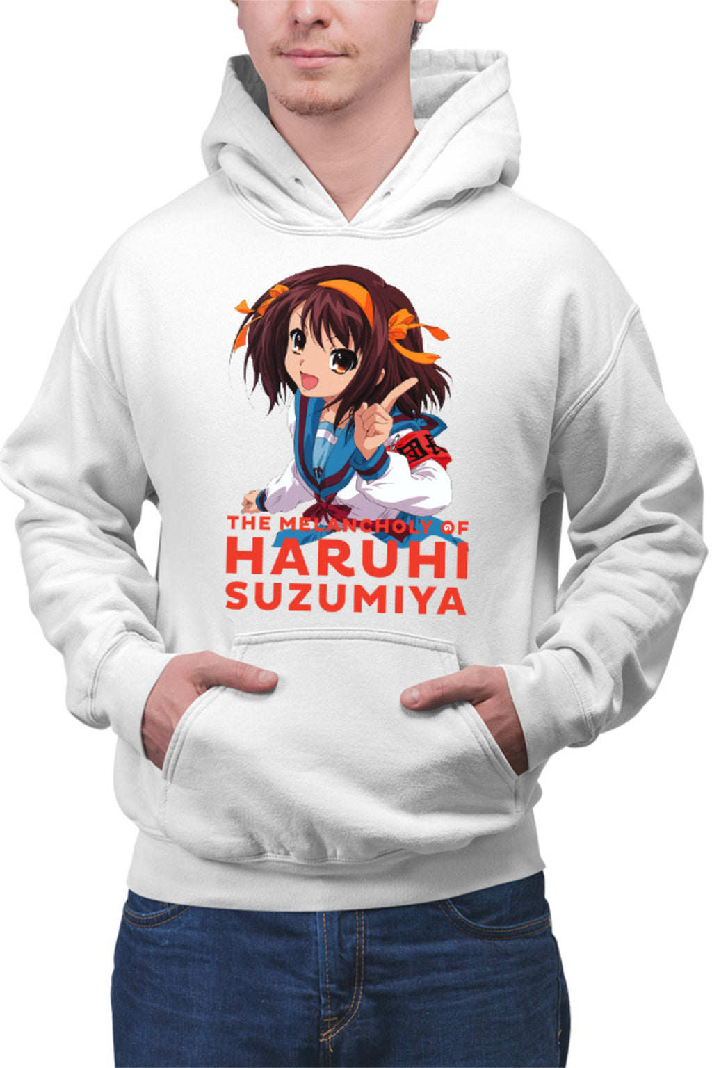 Hanorac barbati Haruhi Suzumiya SOS Club President Sci-fi Anime Otaku