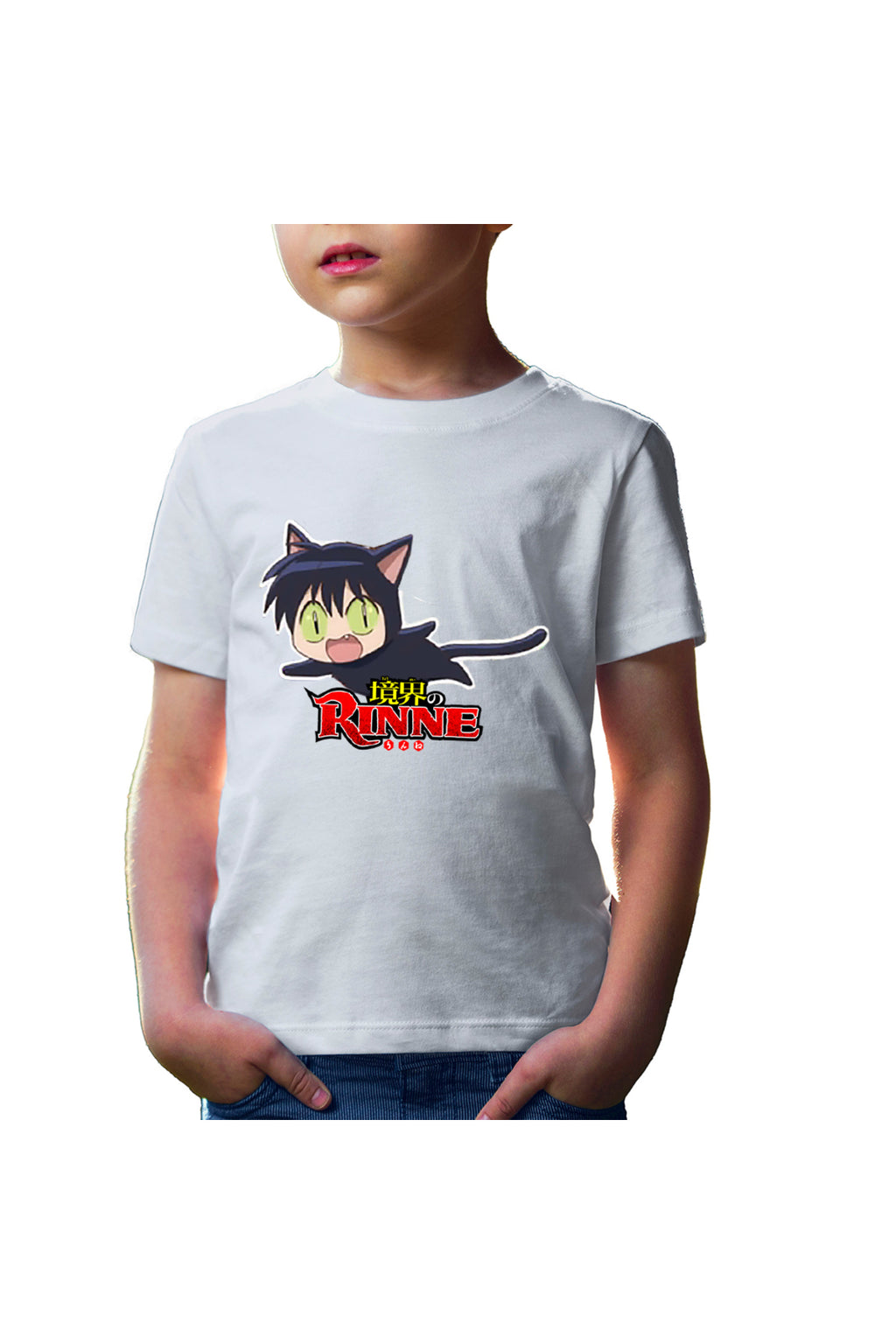 Tricou copii Rin-ne Rokumon Black Cat Rinne Boundary