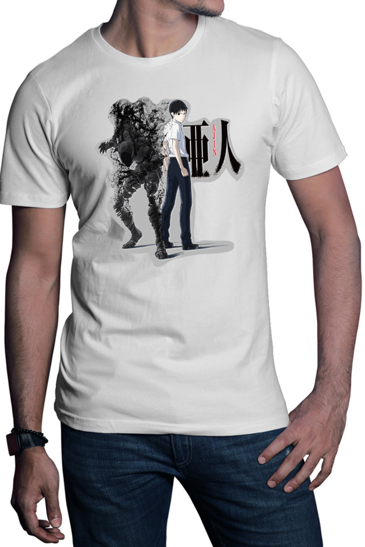 Tricou barbati Ajin Nagai Kei Horror Supranatural Monster