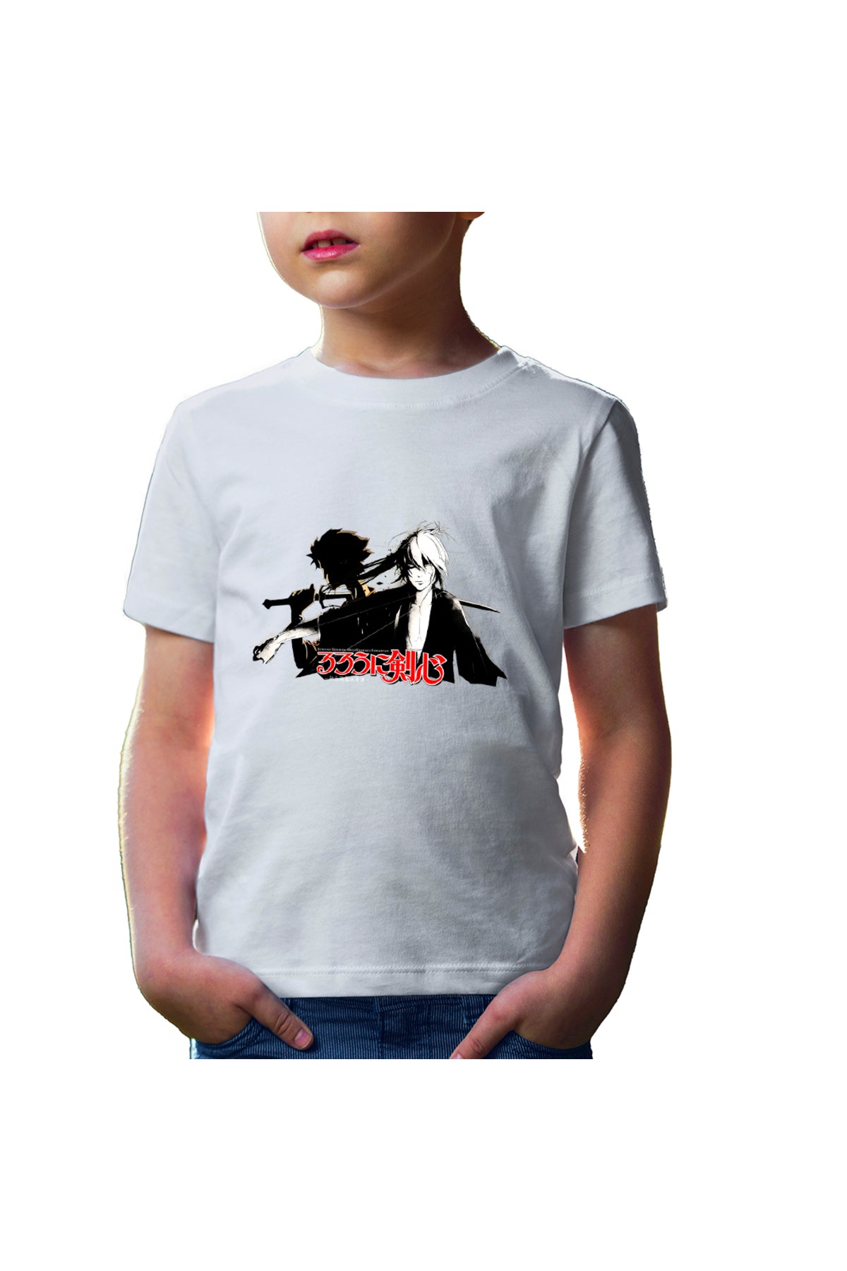 Tricou copii Rurouni Kenshin Anime Cute Mugen Contrast